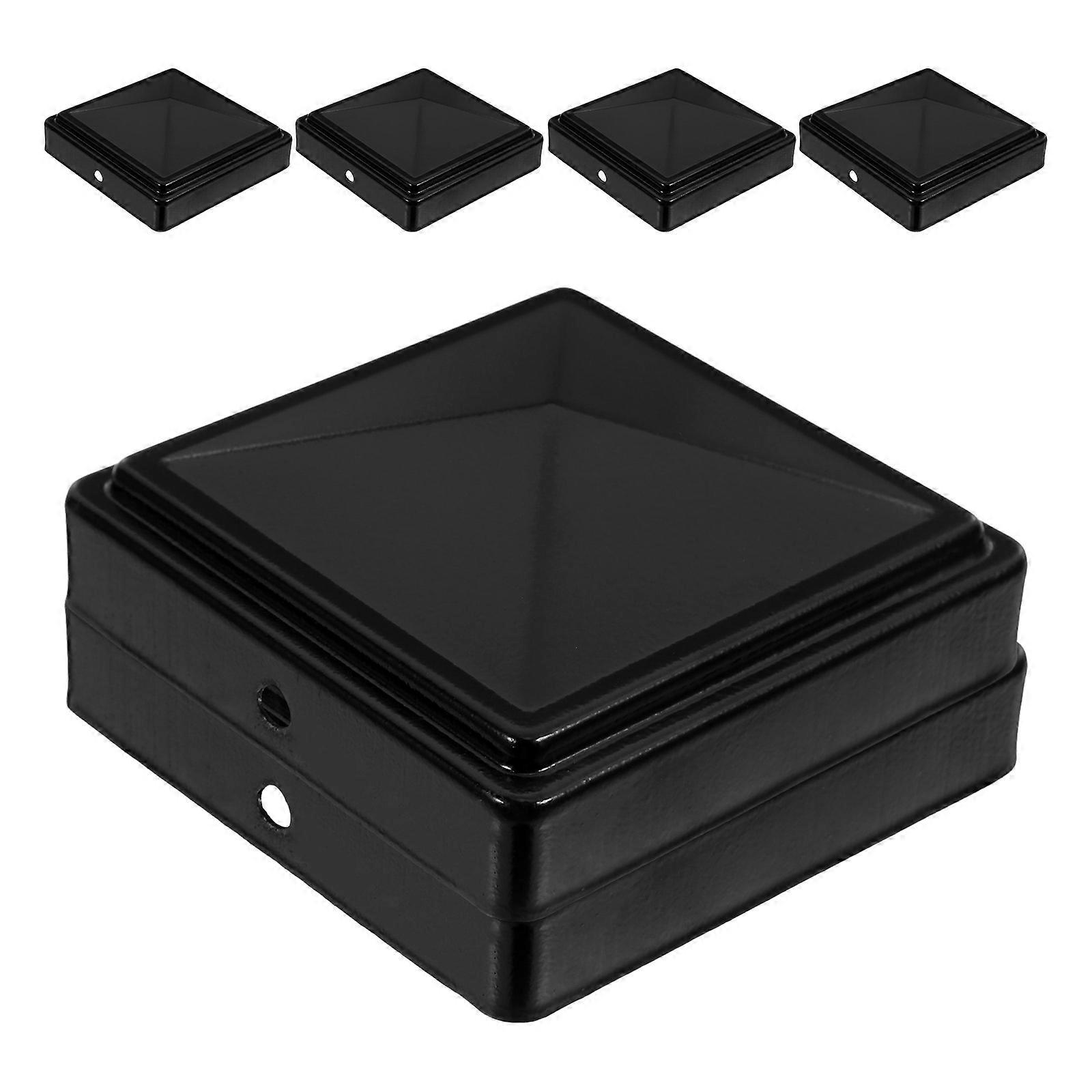 6pcs κομψά υπαίθρια εξαρτήματα διακόσμησης γκαζόν φραγμάτων φράχτη σιδήρου, ανθεκτικά &; κομψά καλύμματα κιγκλιδωμάτων
