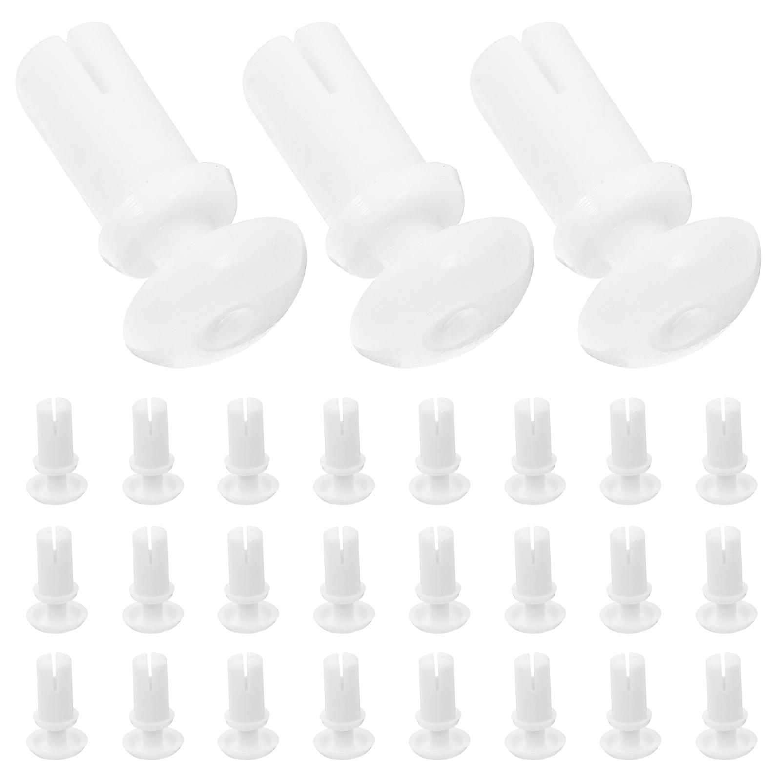 Screw Anchors Drywall Plastic Rivets Home Use Fastening 100Pcs