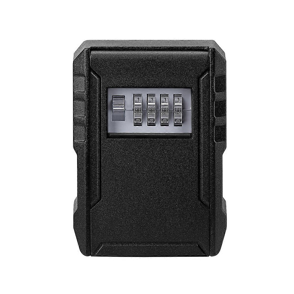 Metal Password Key Box Wall Mounted 4 Digits Password Storage Box Waterproof Anti Theft Safe Lock Large Capacity Keybox