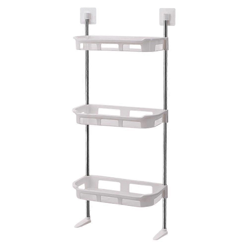 رف تخزين غير مثقب مثبت على الحائط رف معلق متعدد الوظائف