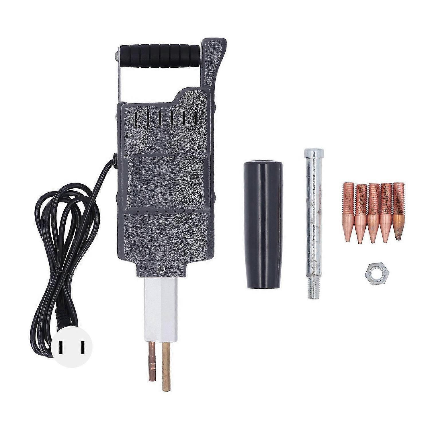 FR 01 Spot Welder Welding Machine Multifunctional Portable Quick Dent Puller with 5PCS Welding Heads for Car Repair 7V US Plug 110V