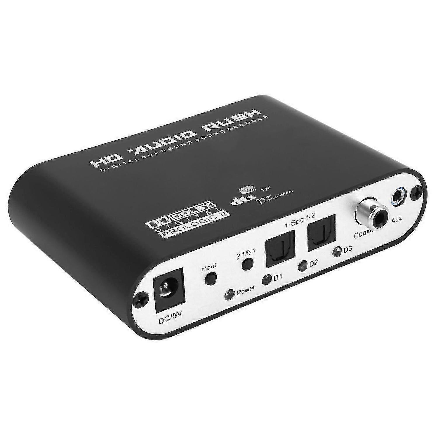 5.1 CH Audio Dekodér SPDIF Koaxiální Na RCA DTS AC3 Digitální Na 5.1 Zesilovač Analogový Převodník Pro PS3, SZRH A-S