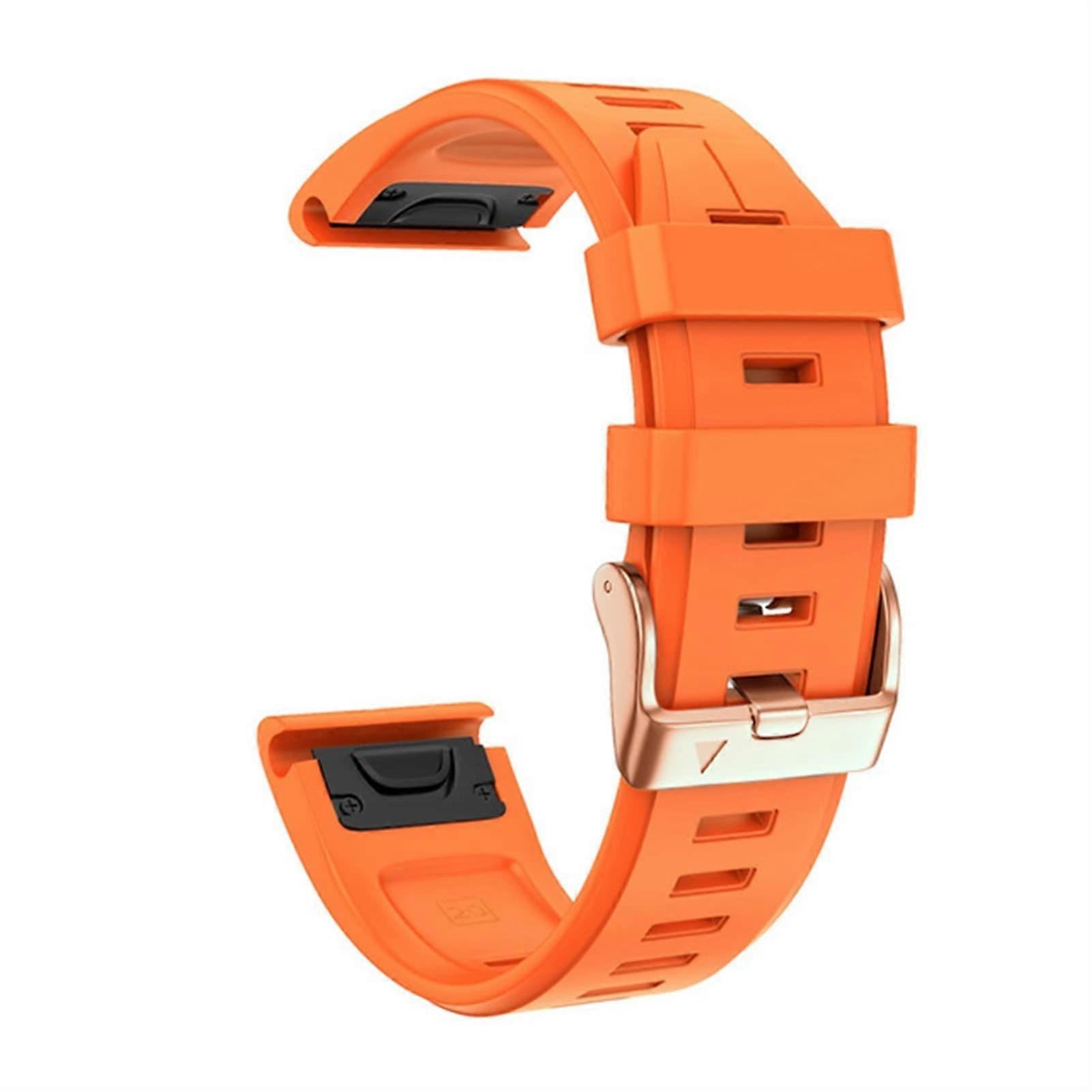 20 mm Silicone Watch Band Replacement for Garmin Fenix 5S 5S Plus 6S 7S Instinct 2S D2, Soft Breathable Waterproof Strap with Rose Gold Buckle