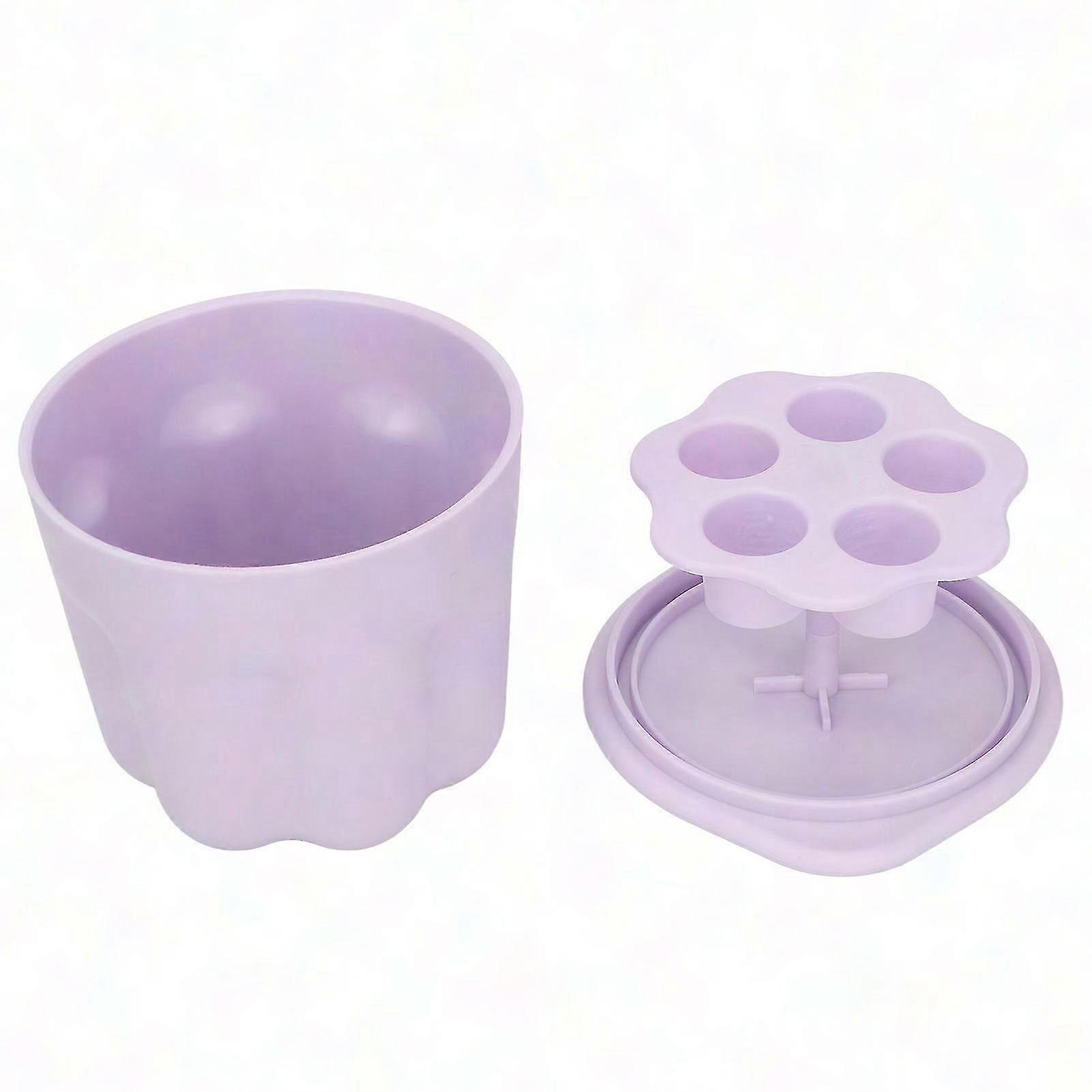 Makeup Brush Cleaning Case Silicone Purple for Easy Cleaning & Storage