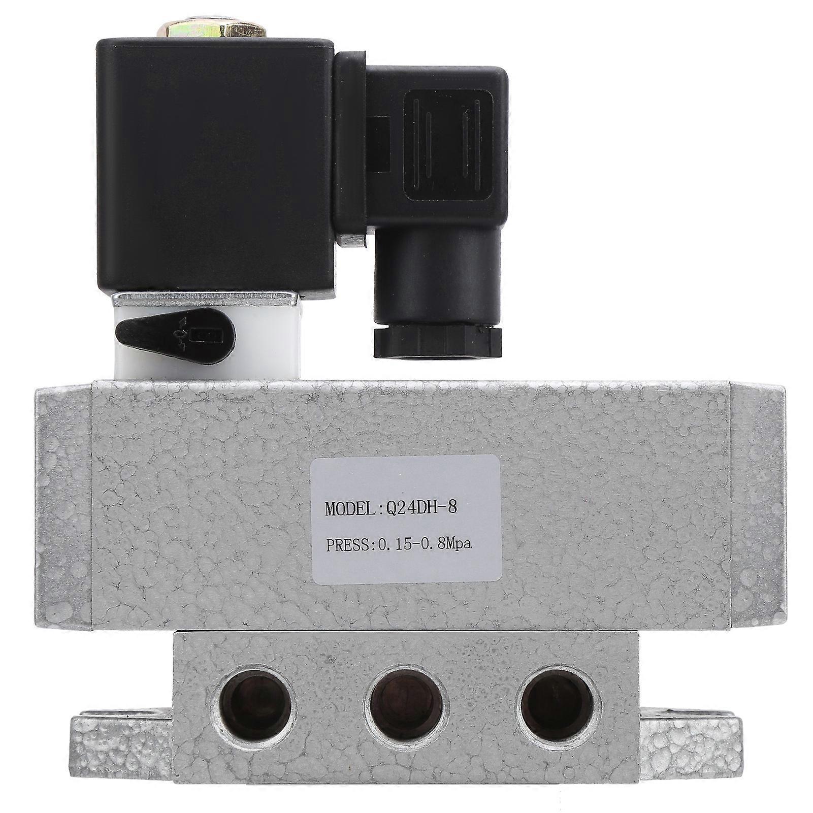 Electric Sole Valve G1/4in 2 Position 4 Way Square Single Control Directional Valve Q24DH‑8