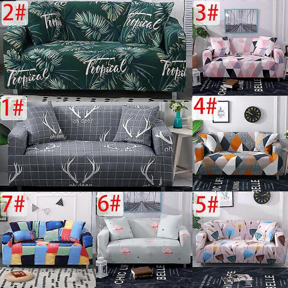 Sofa Pillowcase Geometry & Floral Printing Sofa Hug Pillowcase Cushion Cover 45*45 (without pillow)