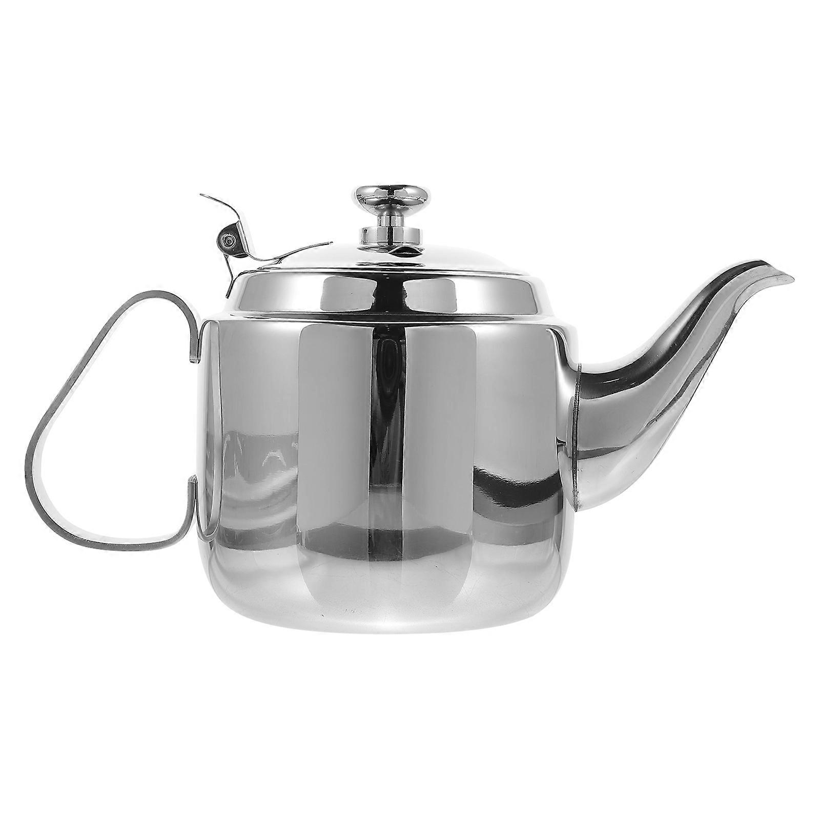 1pc Stainless Steel Tea Kettle Practical Drainer Water Bottle for Restaurants