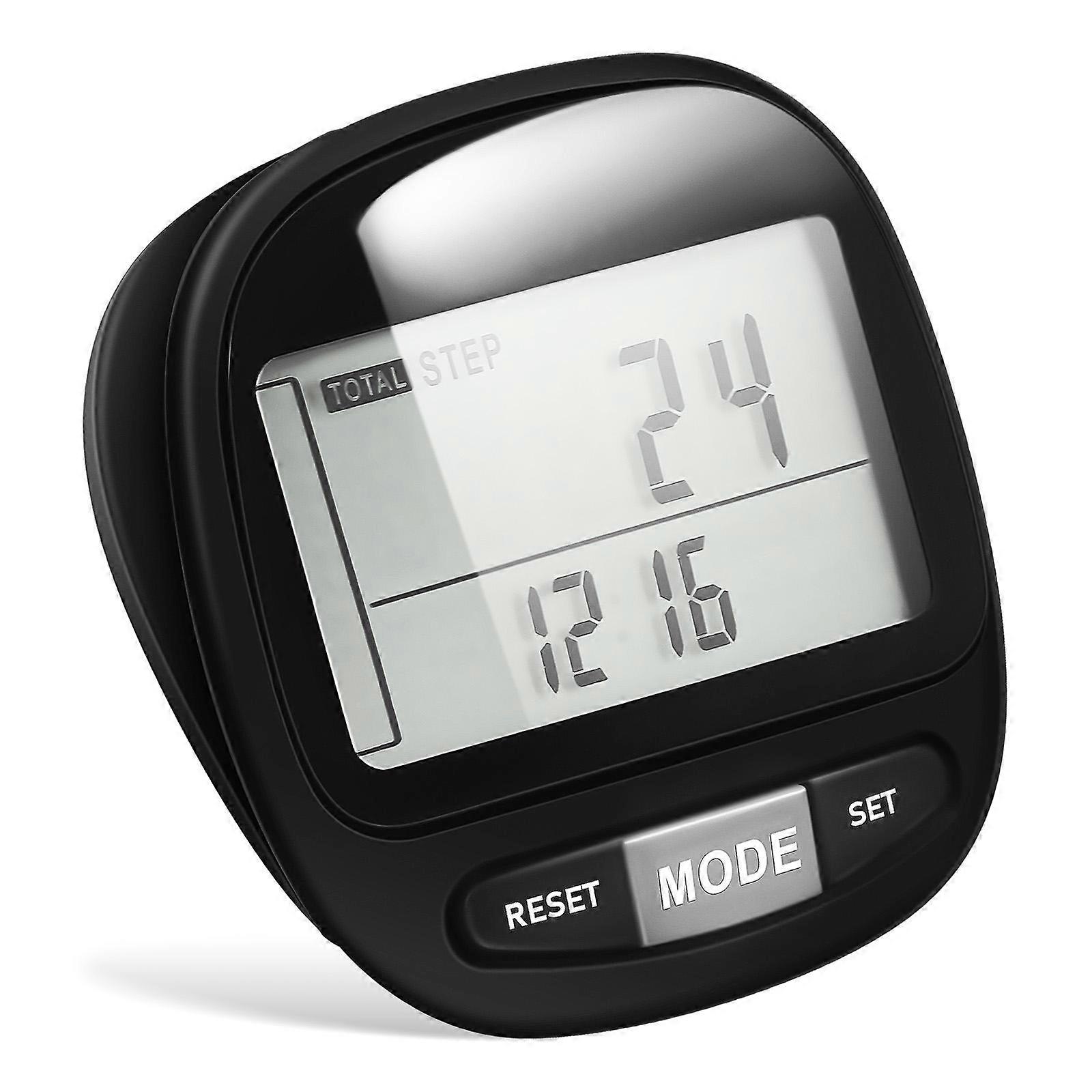 Compact Portable Step Counter with Large Digital Display for Accurate Step Tracking, Distance Measurement, and Fitness Walking – Easy to Use