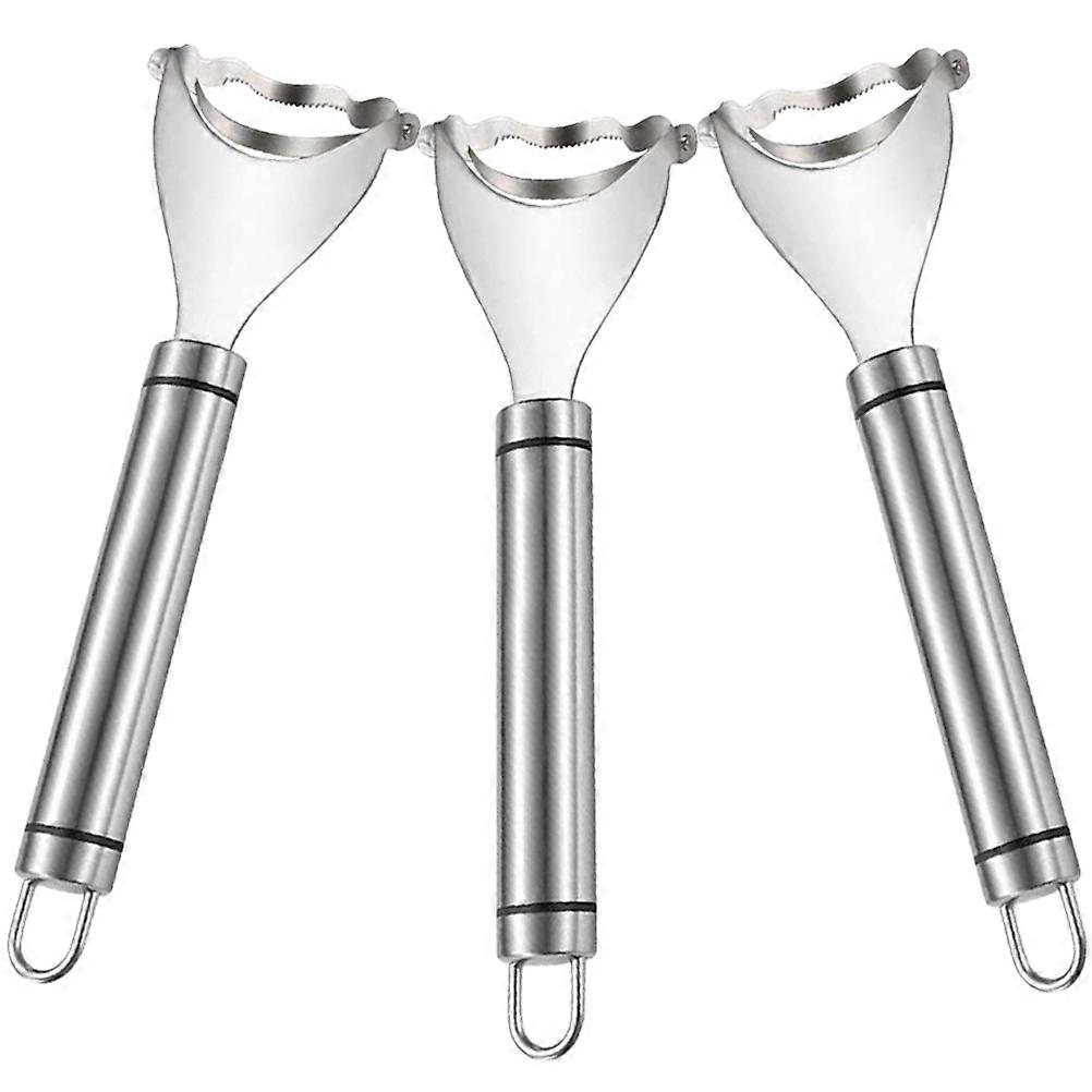 Manual Corn Thresher Machine Stainless Steel Corn Stripping Tool for Home Use 3Pcs
