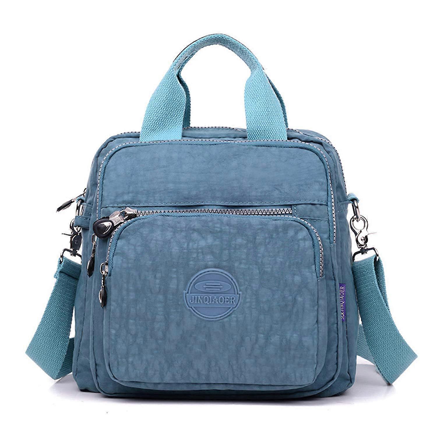 Handbag for Women Lightweight Waterproof Casual Shoulder Bag Travel Backpack Gym Bag Blue 4 with Adjustable Straps