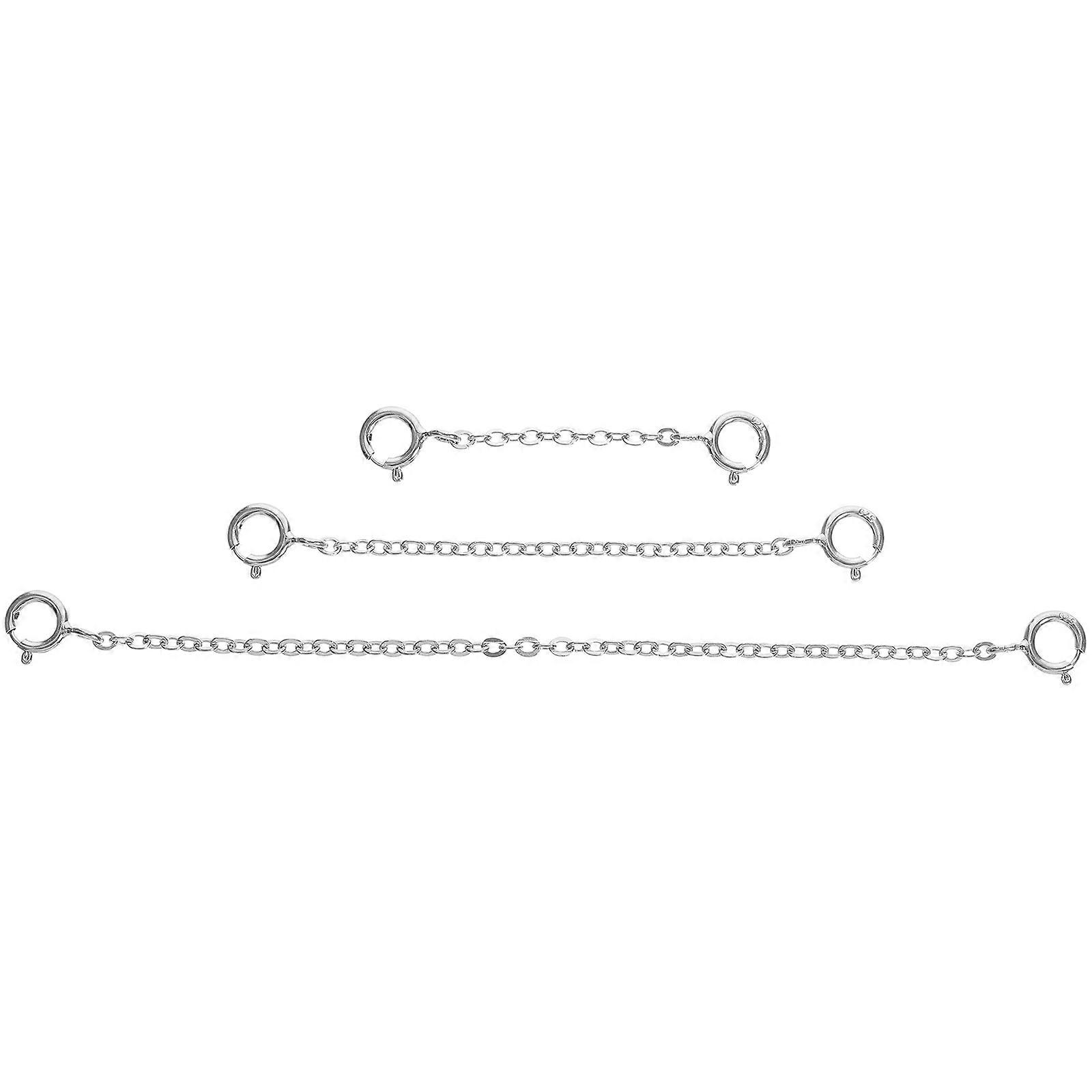 DIY Necklace Extender Extender Chains Gold Plating 5cm Jewelry Making 3Pcs