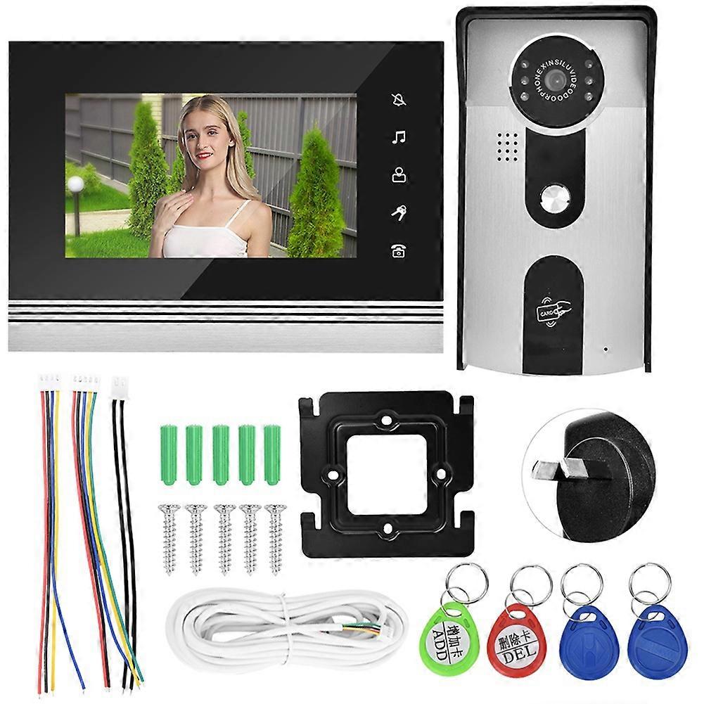 7 Inch Color LCD Touch Video Camera Doorbell Intercom Entry System