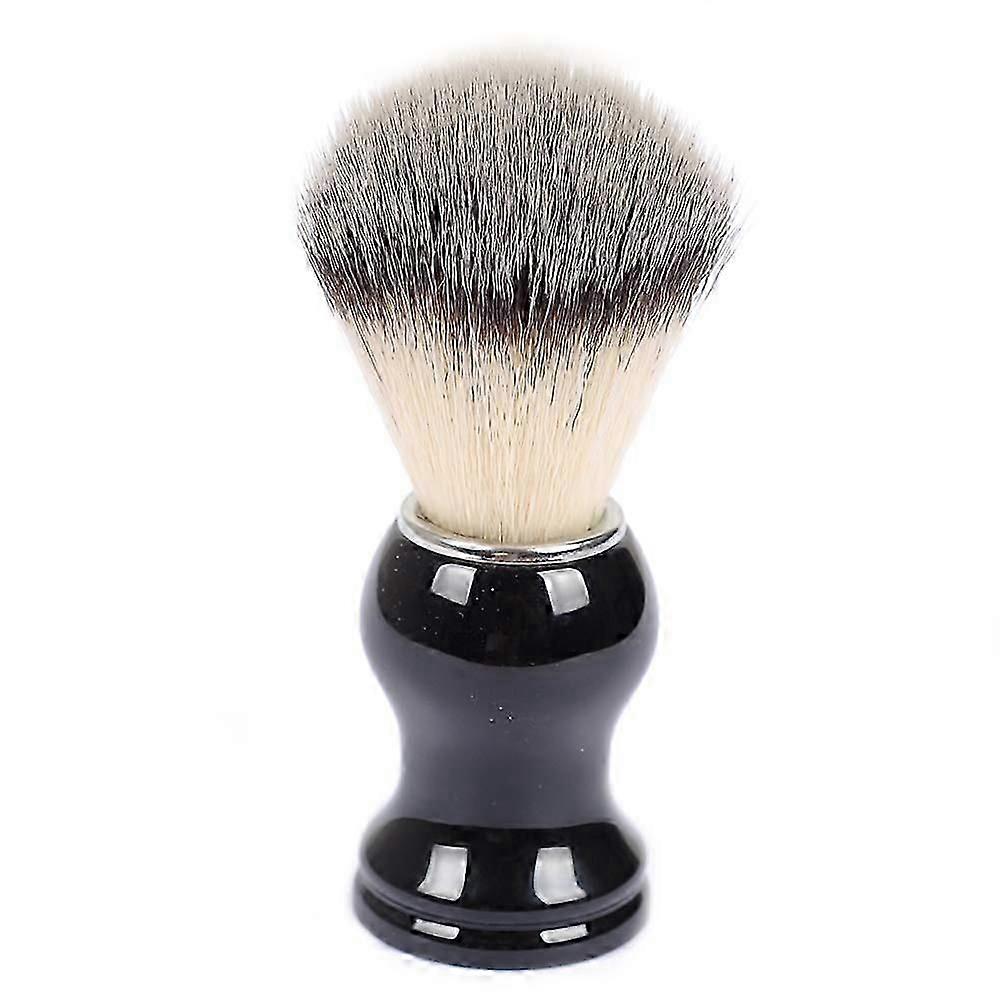 Premium Shaving Brush - Pure Black Engineered Plastic Handle for a Smooth Shave