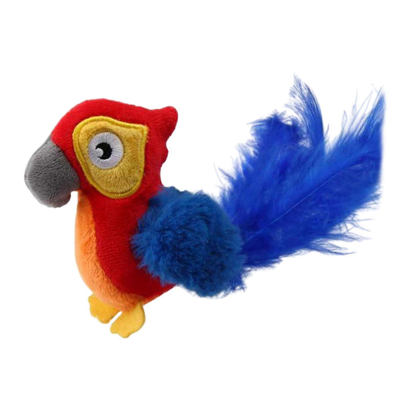 Cat Plush Bird Toy - Interactive Simulated Swing Bird for Indoor Outdoor Play and Lonely Cats