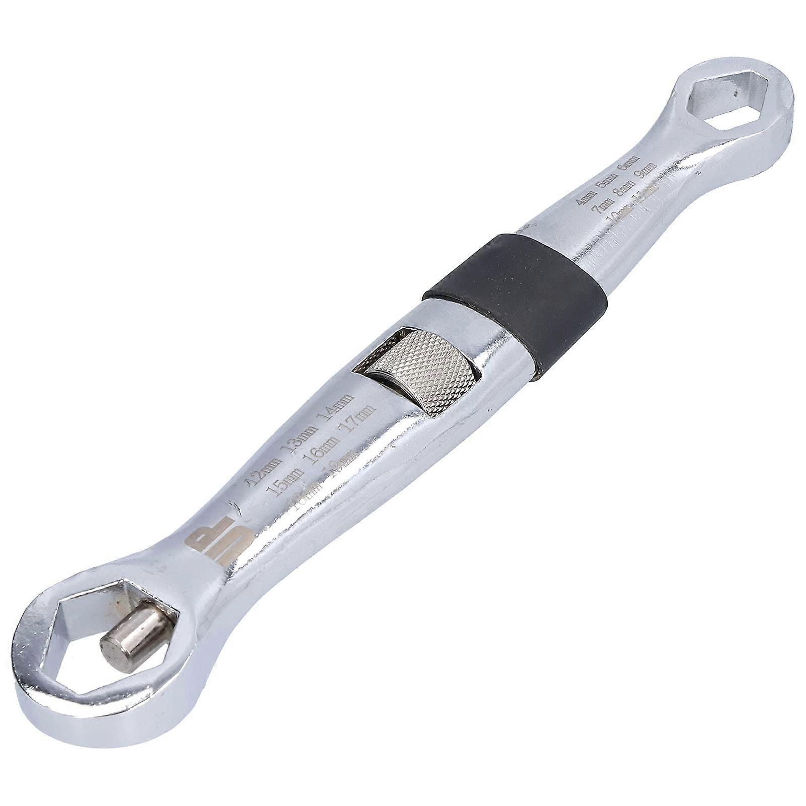 Double Ended Ring Spanner Removable Metric Imperial Ring Spanner Chrome Vanadium Self Tightening 31mm Large Head 21mm