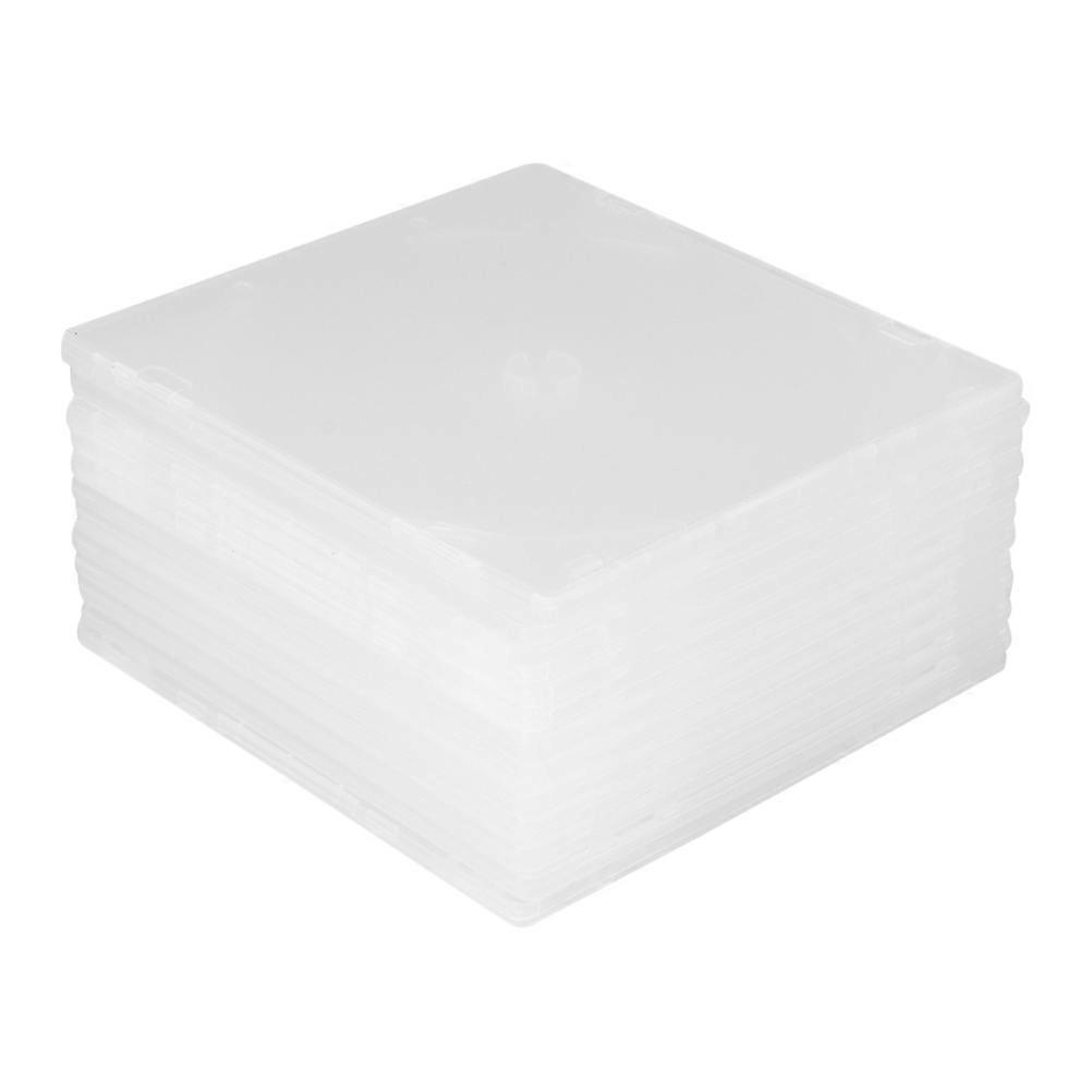 Cd Case Plastic Ultrathin Dvd Storage Box For Home Cinema Daily Use Travel Transparent Design Separate Booklet Insertion 25Pcs