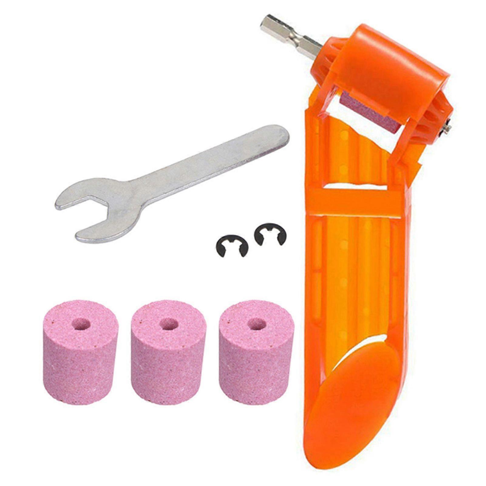 Portable Drill Bit Grinder Sharpener Kit for Metal Iron Drilling Easy to Use Wear-Resistant Tool for DIY Home Use