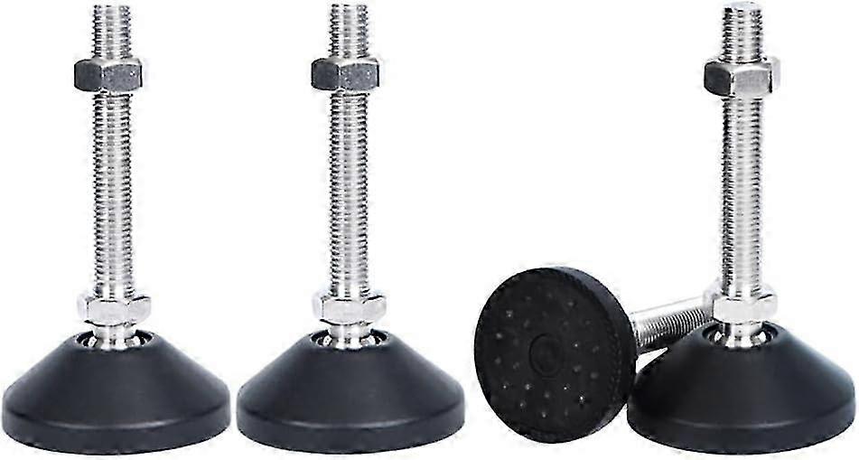 4-Piece Adjustable Leg Set with M8x50 Screws - Universal Furniture Adjustment Legs for Convenient Height Modification