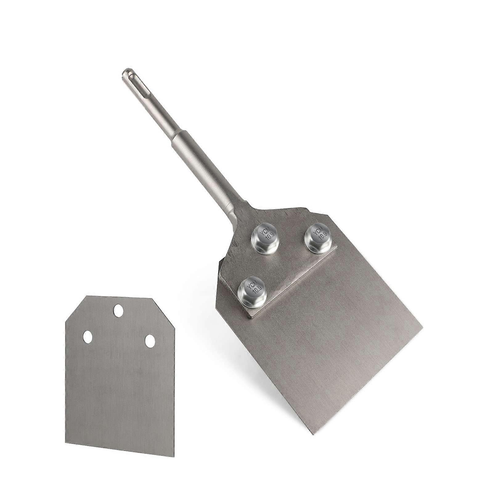SDSPlus Putty Chisel 250 x 100 mm with 1 Spare Part, for Removing Flooring and Coatings in Connection with Demolition Devices
