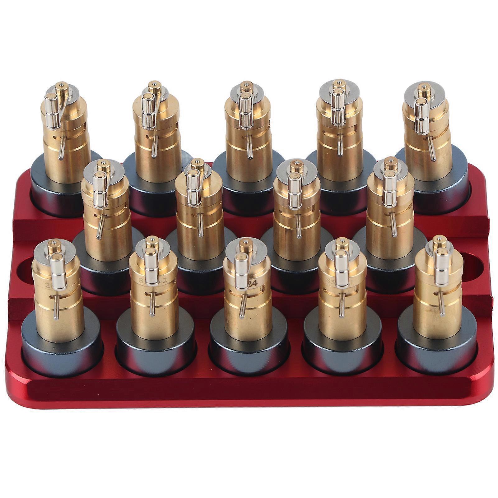 Watch Mainspring Winding Winder Accessory Watch Tool for 3135 2836 8200 Movement (Red Base)