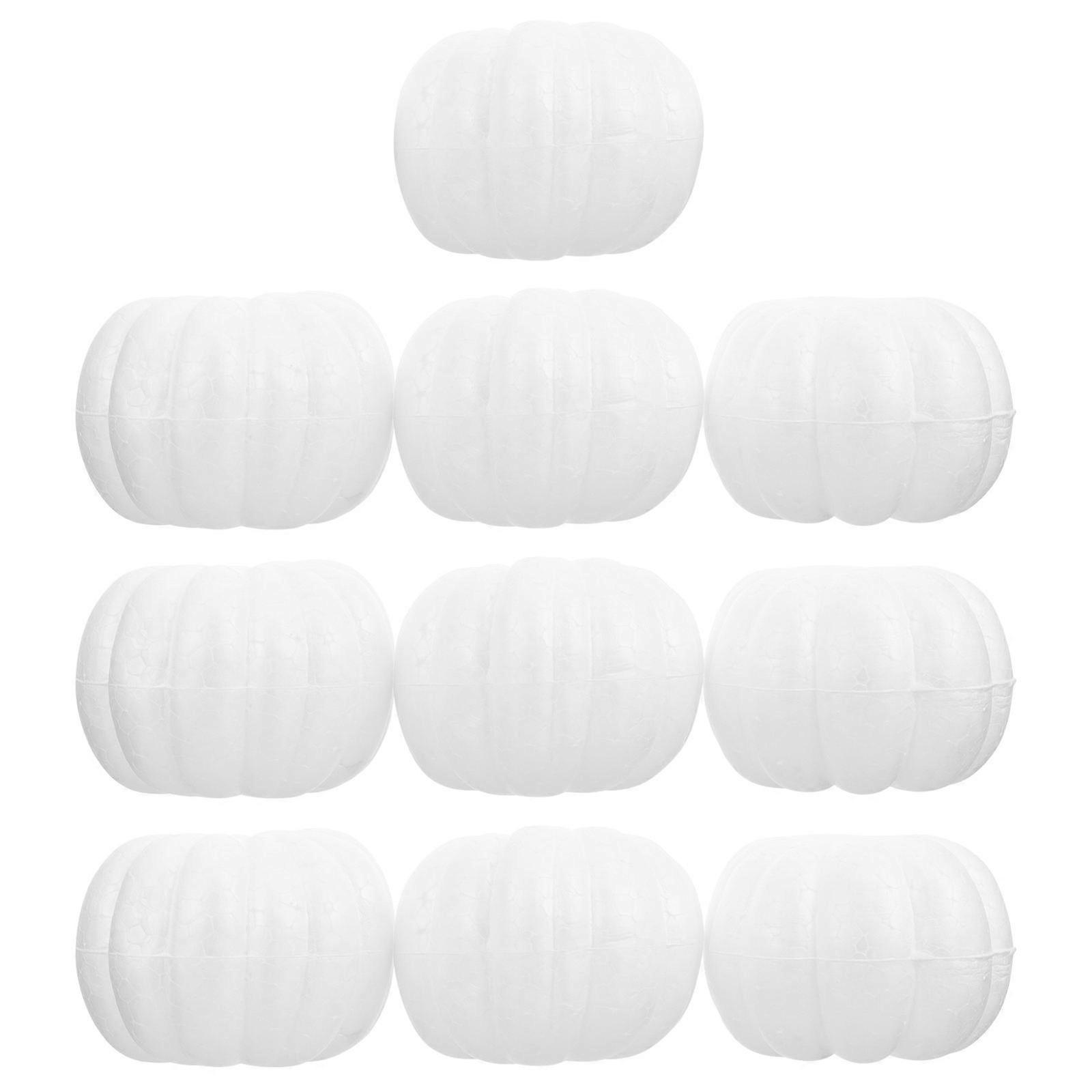 10pcs Creative DIY Embryo Pumpkin Models for Halloween Christmas Crafts Durafoam Material for Hands Activities