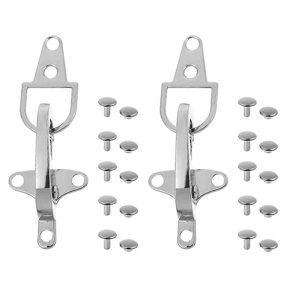 2 Pack Interlocking Metal Buckles for DIY Coats, Belts & Bags – Durable, Versatile Design for Sewing & Fashion Accessories