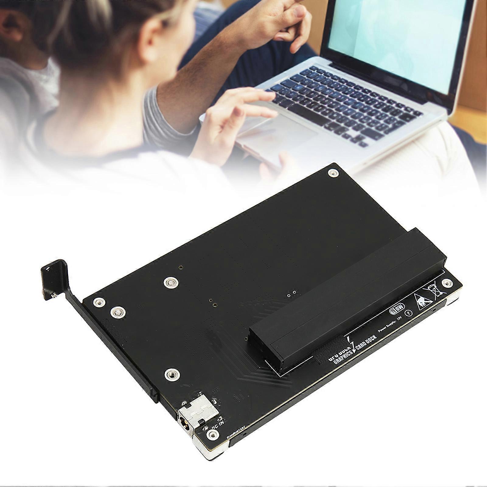 Docking Station Grafica DC 12V 40Gbps Plug and Play Dock per Scheda Video Esterna con Staffa per Computer Portatile 