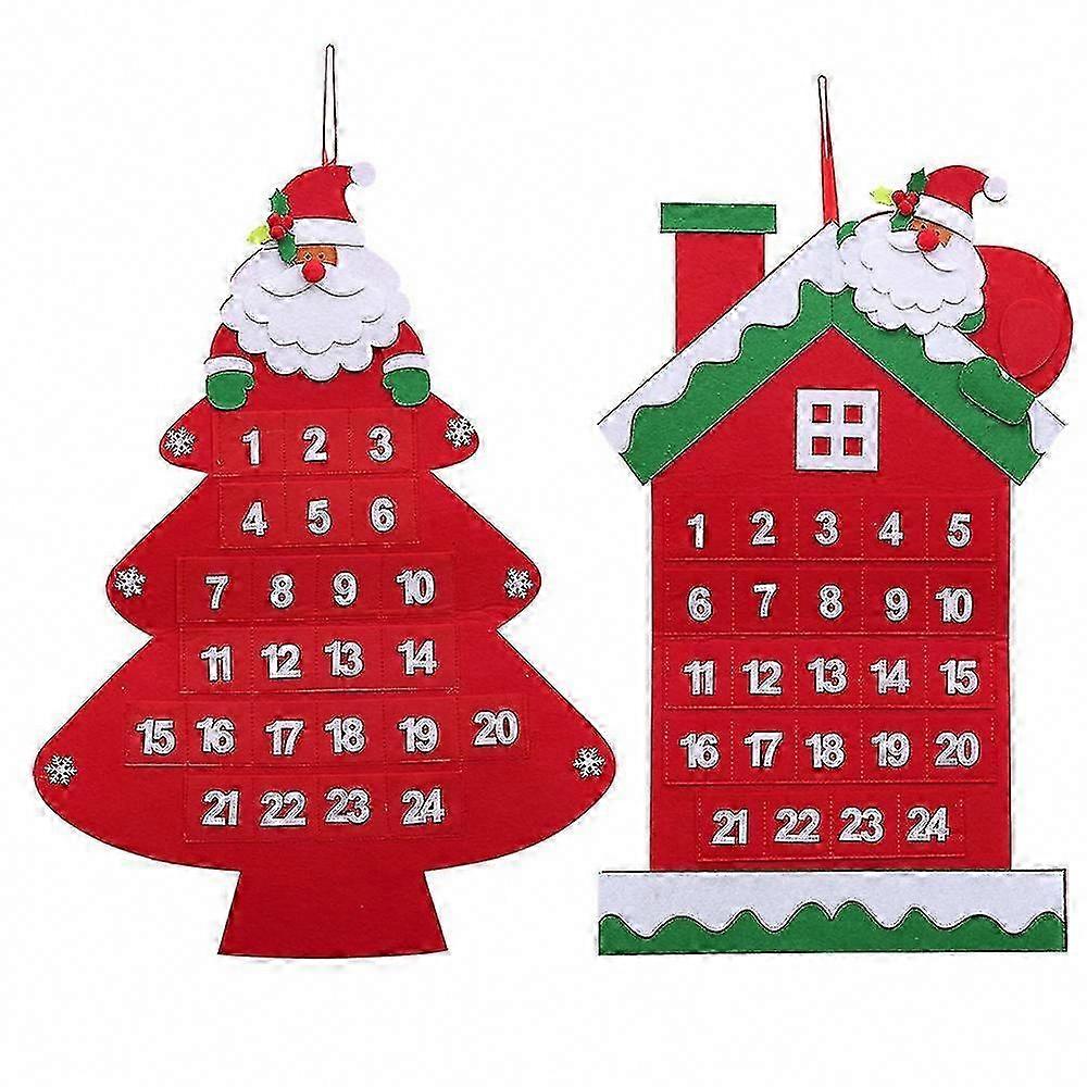 Christmas Countdown Felt Tags