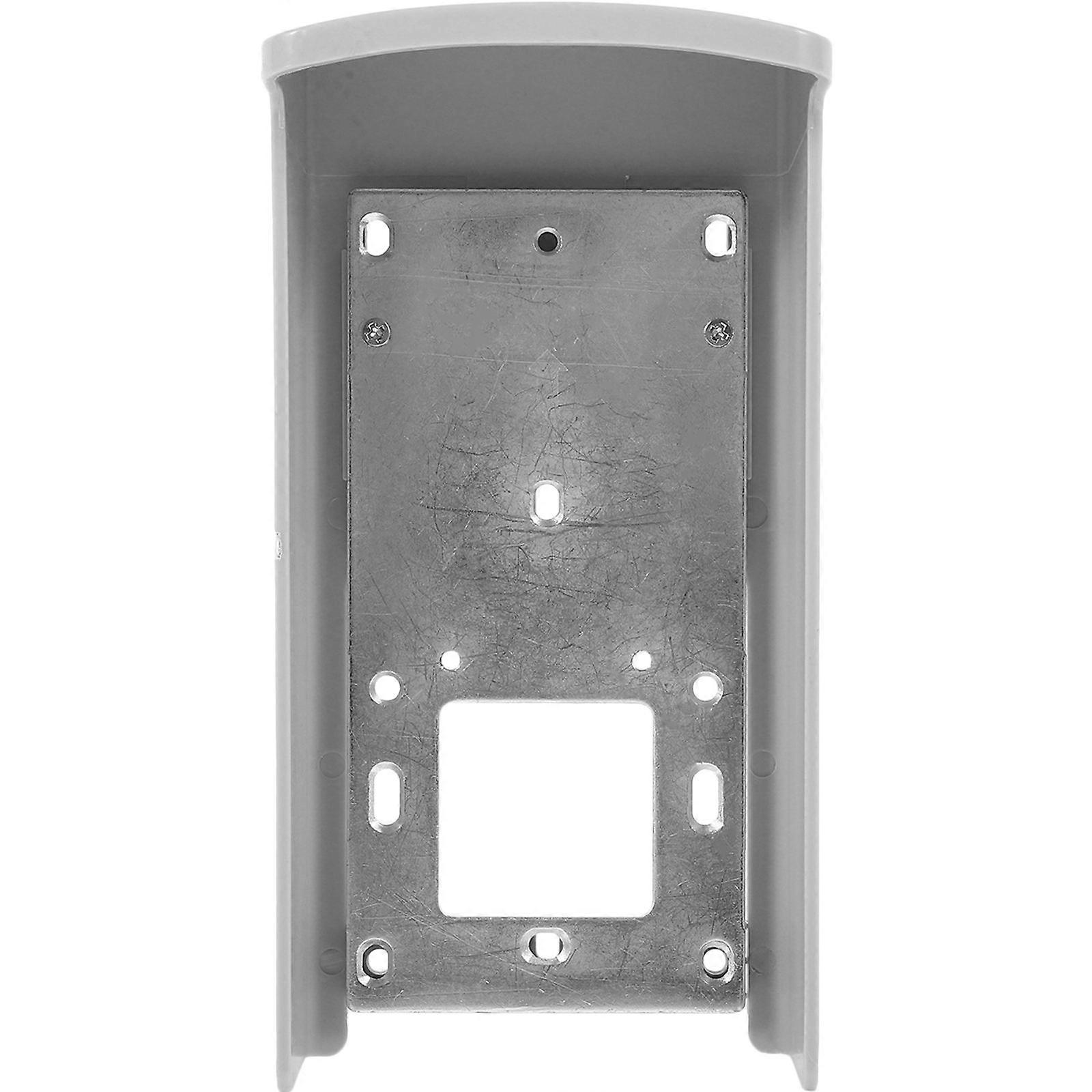 Protective Case for Doorbell with Rain Cover and Sun Visor for Outdoor Use Grey Versatile and