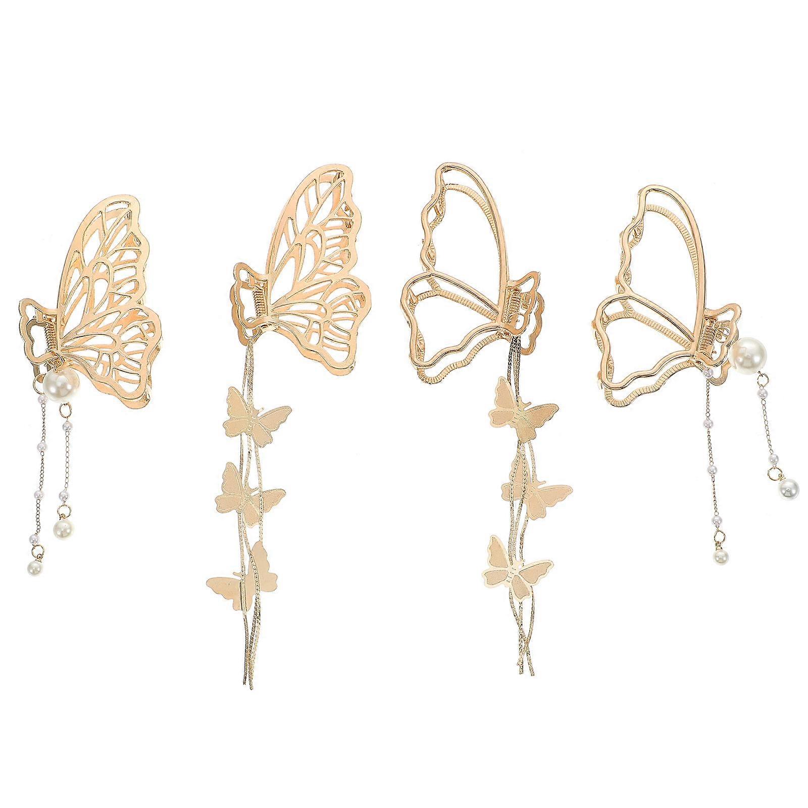 Here's a refined and appealing product description for your **4pcs Women Hair Claw Clips**:
**4PCS Women's Hair Claw Clips – Durable, Non Slip