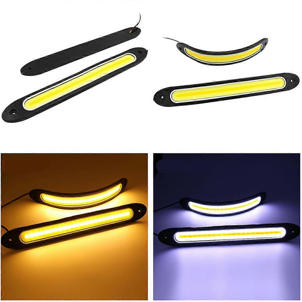 Car Daytime Running Lights Technology Waterproof Drl Lamp Single Lamp 26 X 4 X 2 Cm 2Pcs