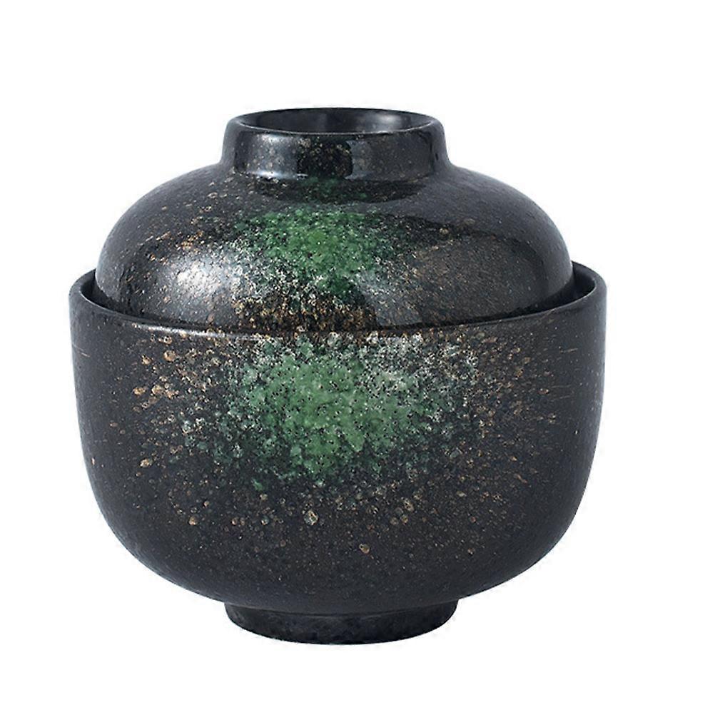 Ceramic Dessert Bowl Japanese Style Stewing Baking Family Meals Round Shape 1Set