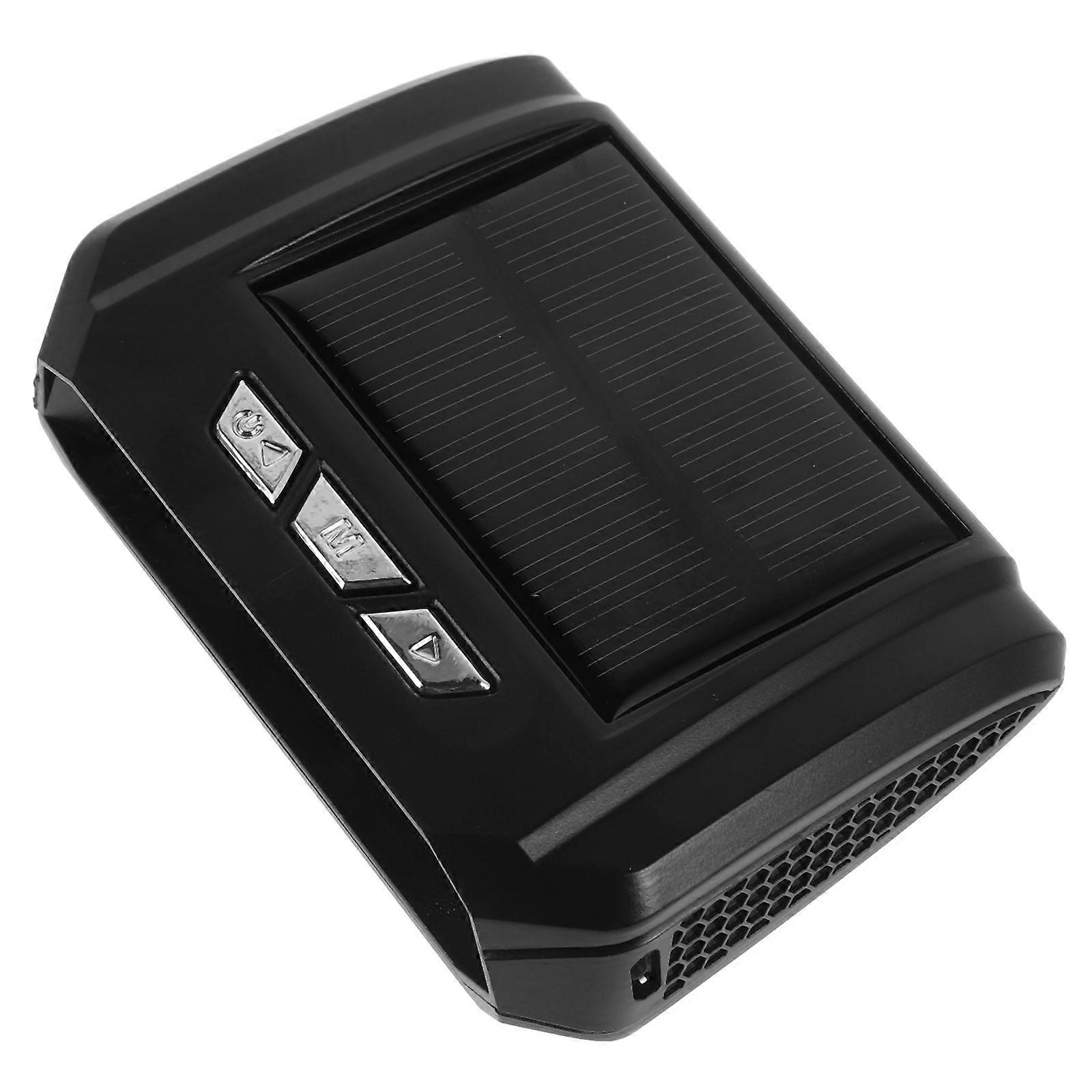 Clock With Thermometer Solar Powered Car Clock Displaying Date Time Temperature For Driving 1Set