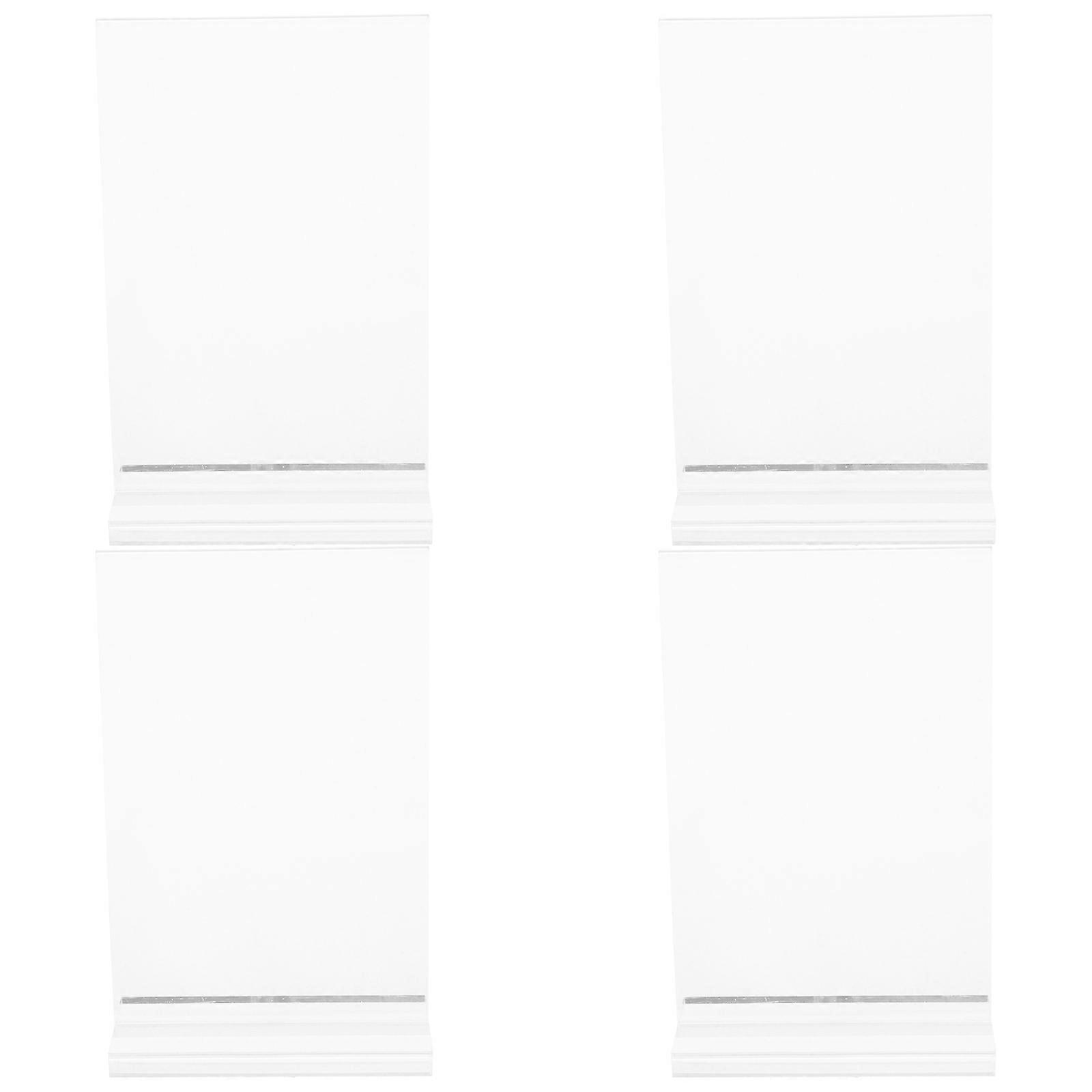 Acrylic Clear Display Stand 4Pcs Transparent for Home Use with Crystal Clear Visibility