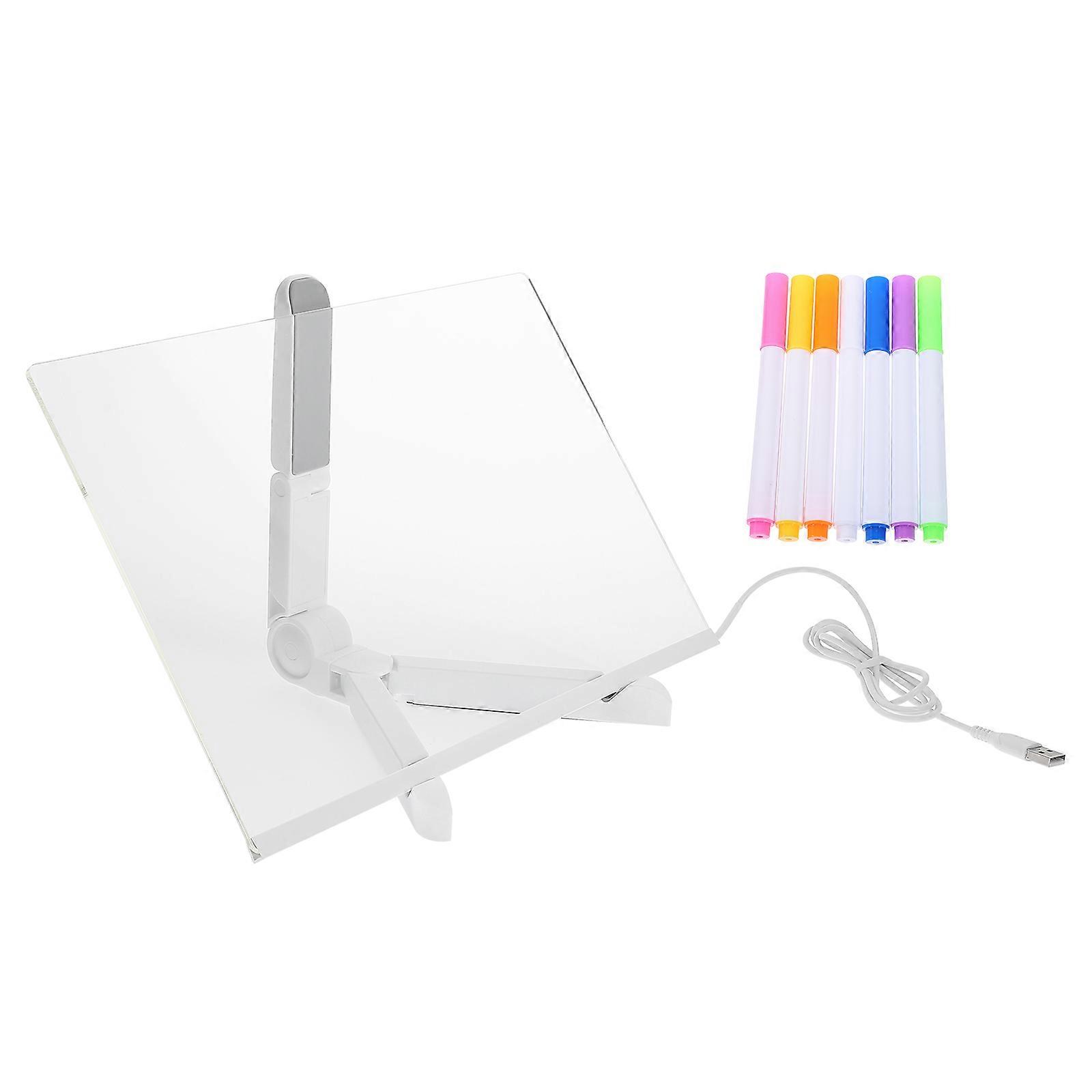 Πίνακας σημειώσεων επιφάνειας εργασίας Ακρυλικό σχέδιο γραφείων στο σπίτι χρηστών Σχέδιο 18.50X18.50X2.40cm Σήμανση 1Set