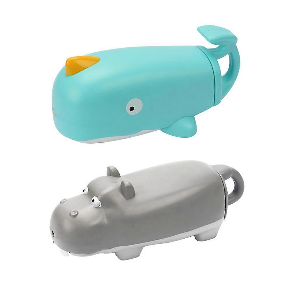 Large Capacity Water Soaker with Ring Handle for Summer Bath and Beach Play, Light Grey