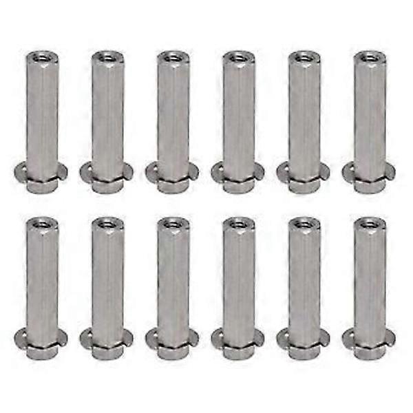 10 pcs Hexagonal Shaft Stainless Steel Rod 8mm Drive Part Set Kit with Locking Ring