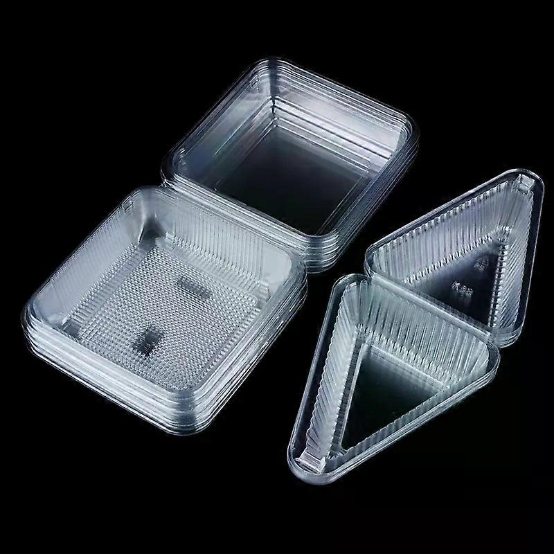 10Pcs Triangle Square Cheesecake Box Pie Holders Cake Boxes DIY Cupcake Slice Container For Bakery Party Wedding