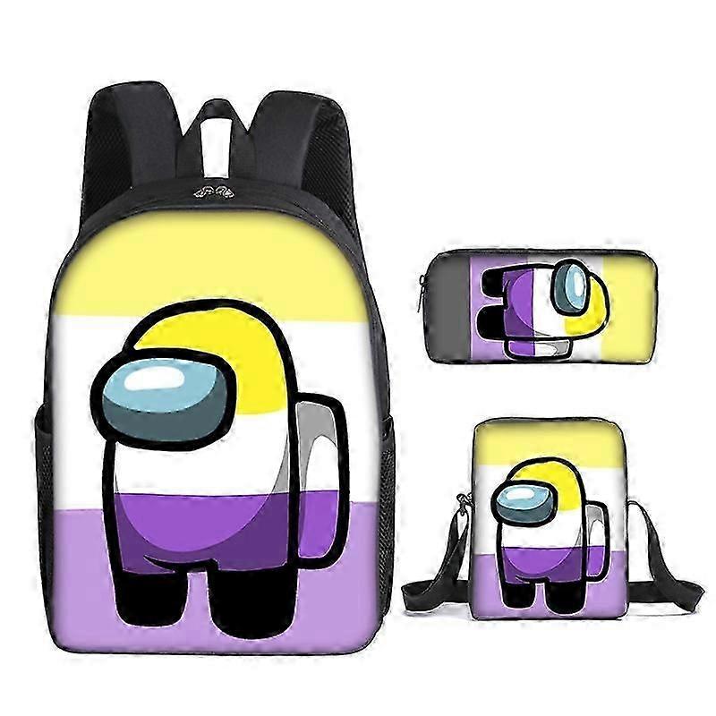 Among Us Game Style Backpack - Attrezzatura scolastica alla moda per gli alunni delle elementari del Regno Unito