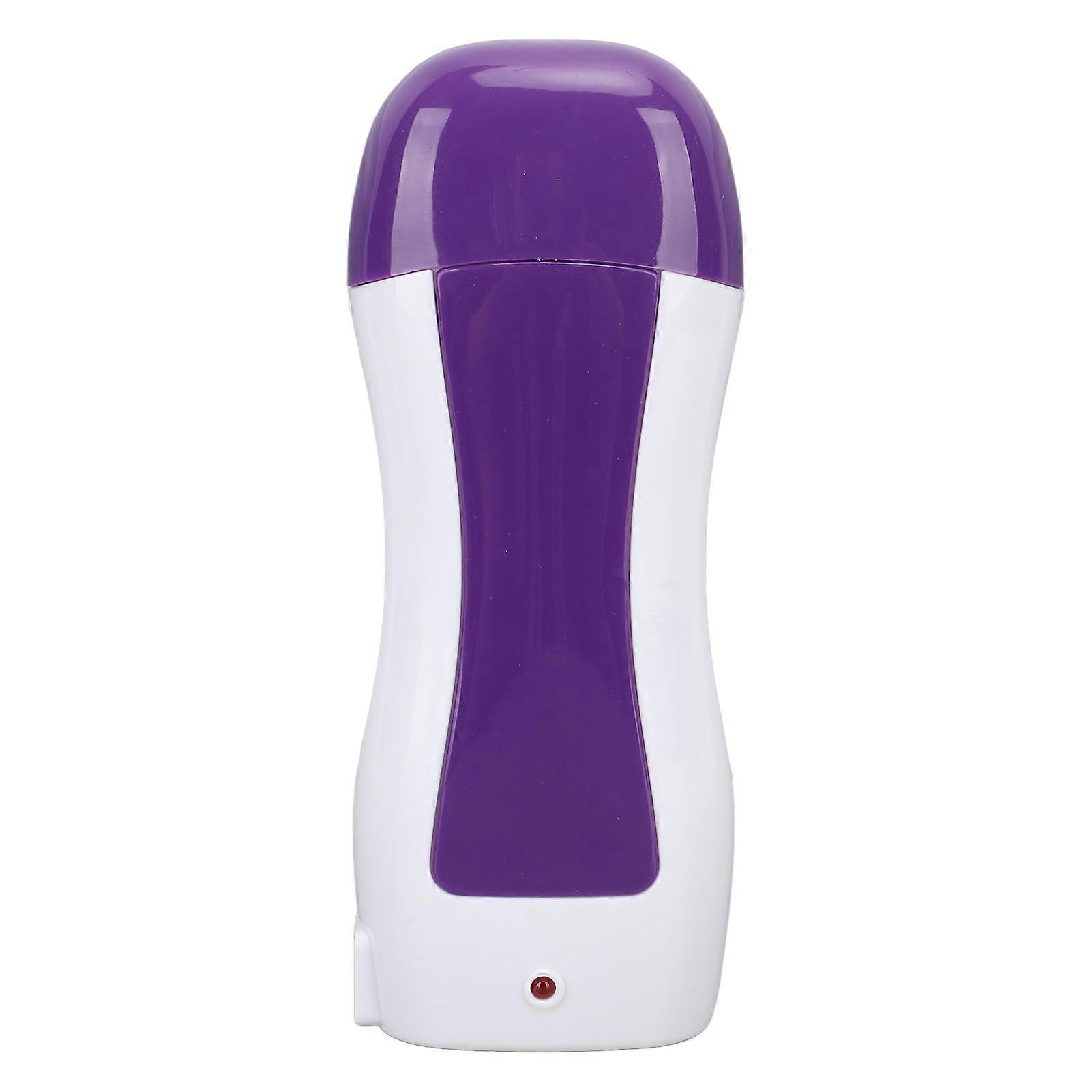 40W 100ML Roll On Wax Heater Single Cartridge Hair Removal Wax Heater Machine Purple US Plug 110V