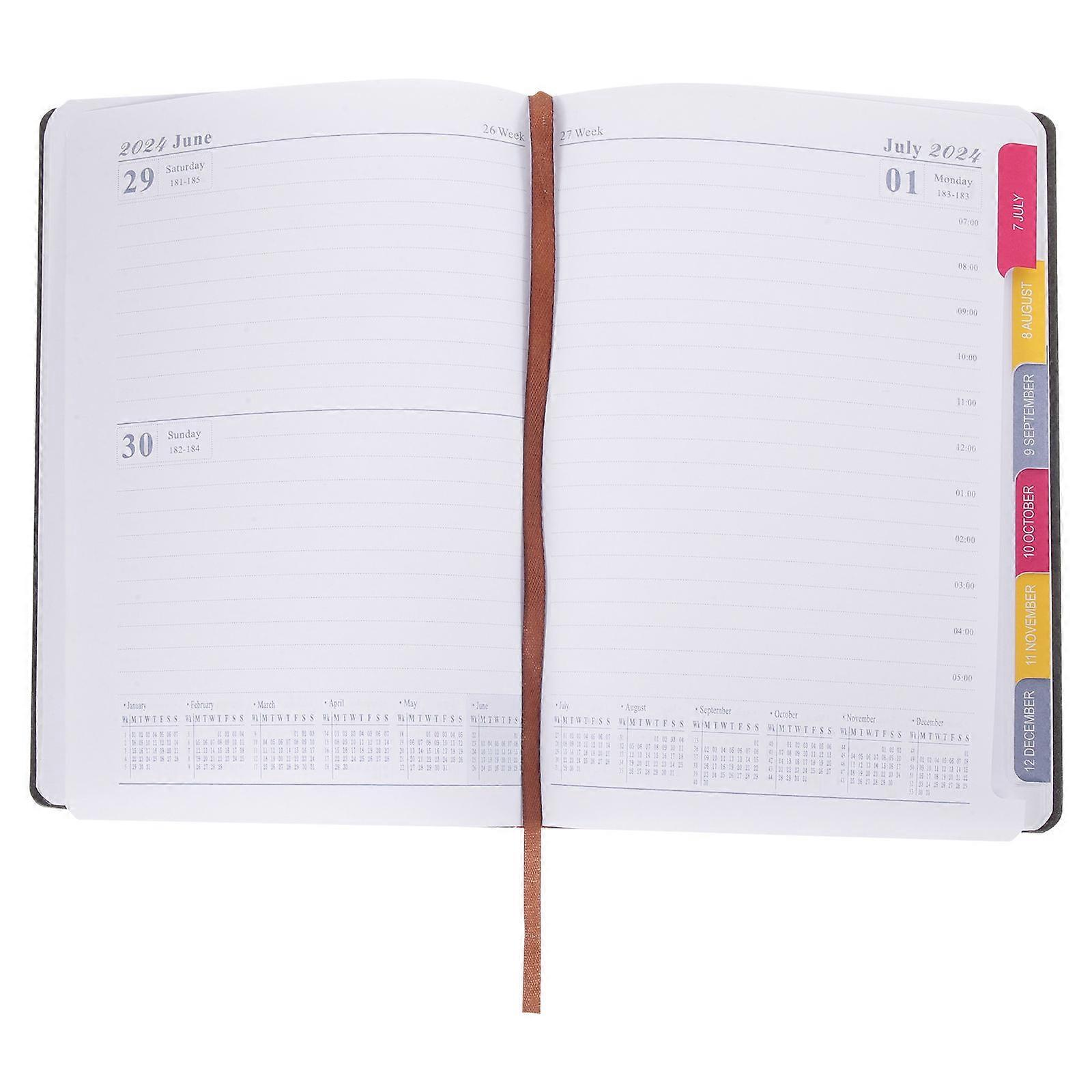 Soft Cover Portable Notebook Planner for Office, Students, Teachers & Professionals – Daily Agenda Notepad for Note Taking & Planning