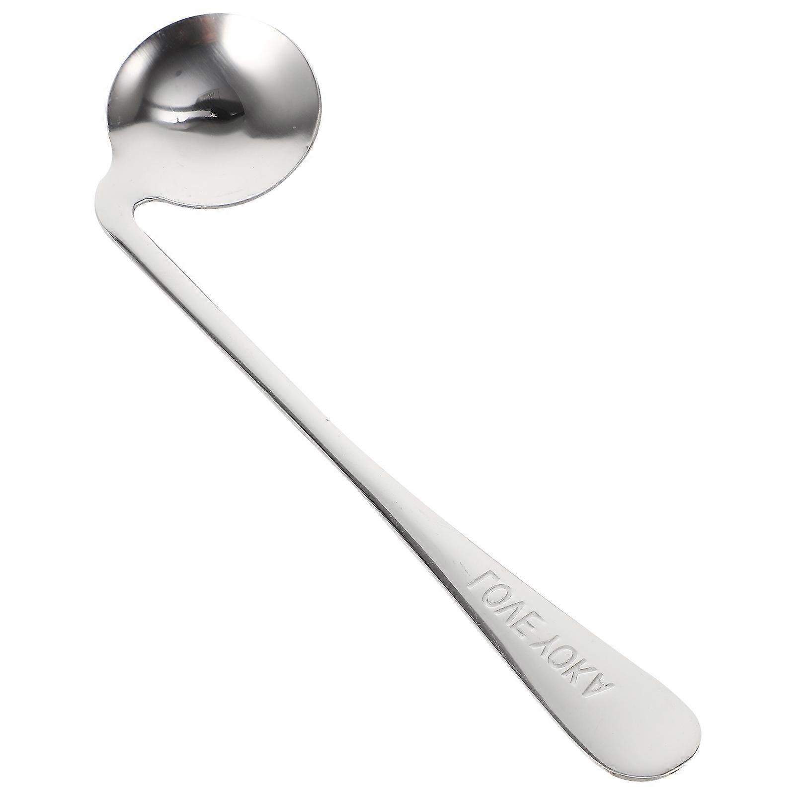 Ergonomic Angled Spoon for Self Feeding, Comfortable Grip for Elderly and Disabled, Wrist Friendly Design for Daily Use, Right Handed Solid Food Aid