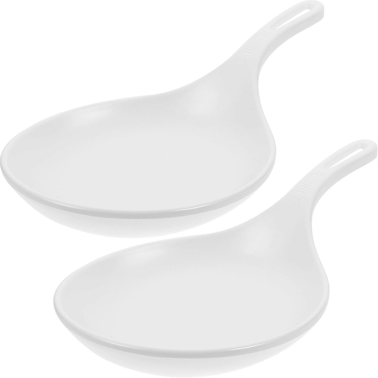 2pcs Handled Serving Platters Unique Dinner Plates Snack Dishes Practical Kitchen Tableware