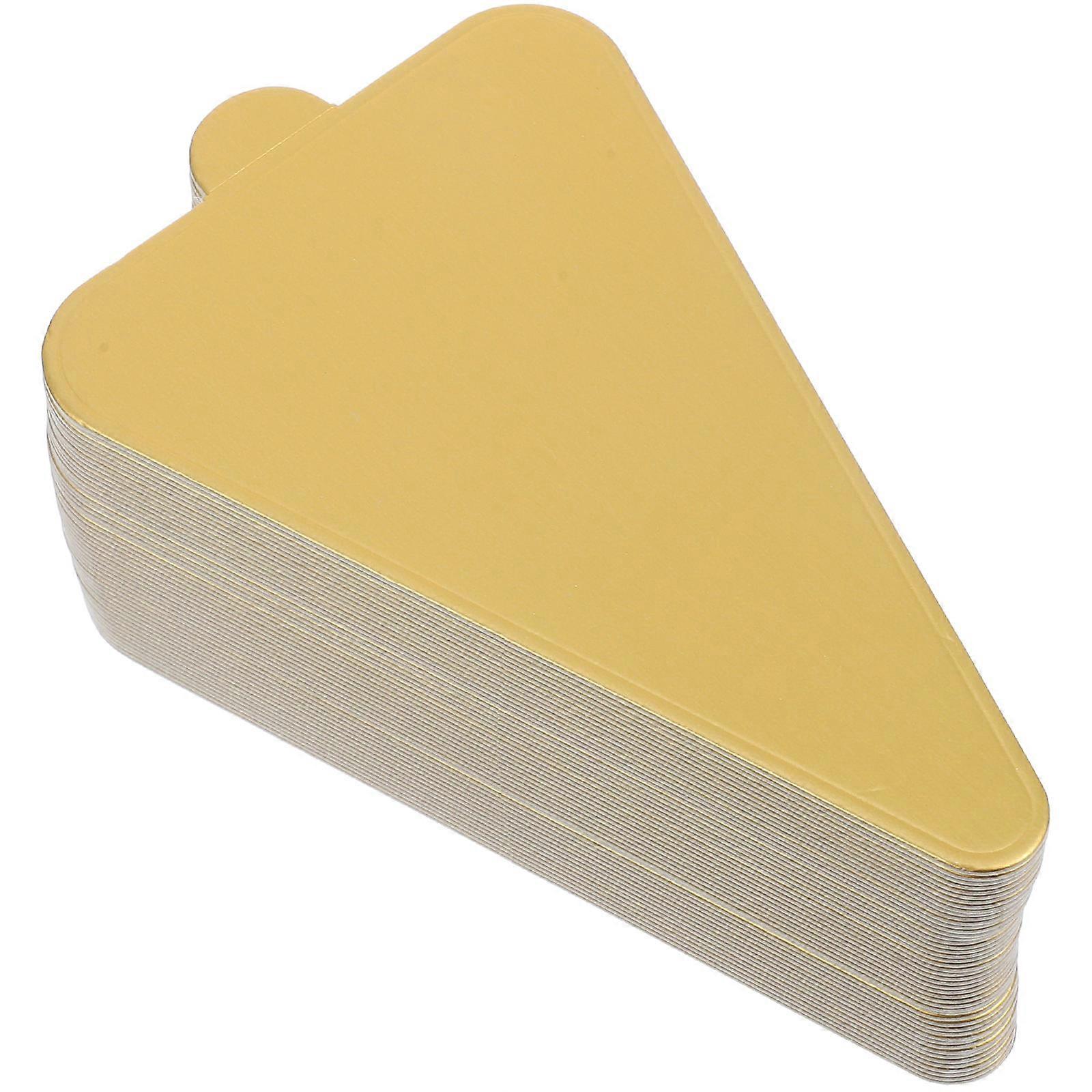 50pcs Mini Triangle Plates for Wedding Party Catering Dessert Display Tray Cake Cupcake Base Paper Board
