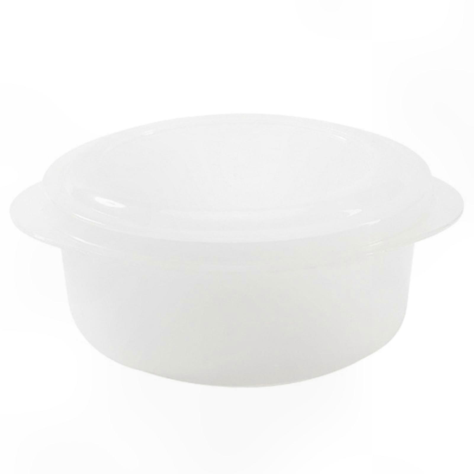 Reusable Food Container with Clear Lid, Double Layer Storage, Heat Resistant, Ergonomic Handle for Kitchen Organization