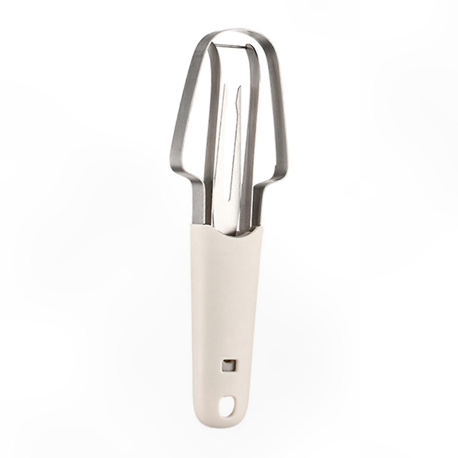 3-in-1 Stainless Steel Watermelon Slicer Tool with Fork for Camping and Kitchen Use