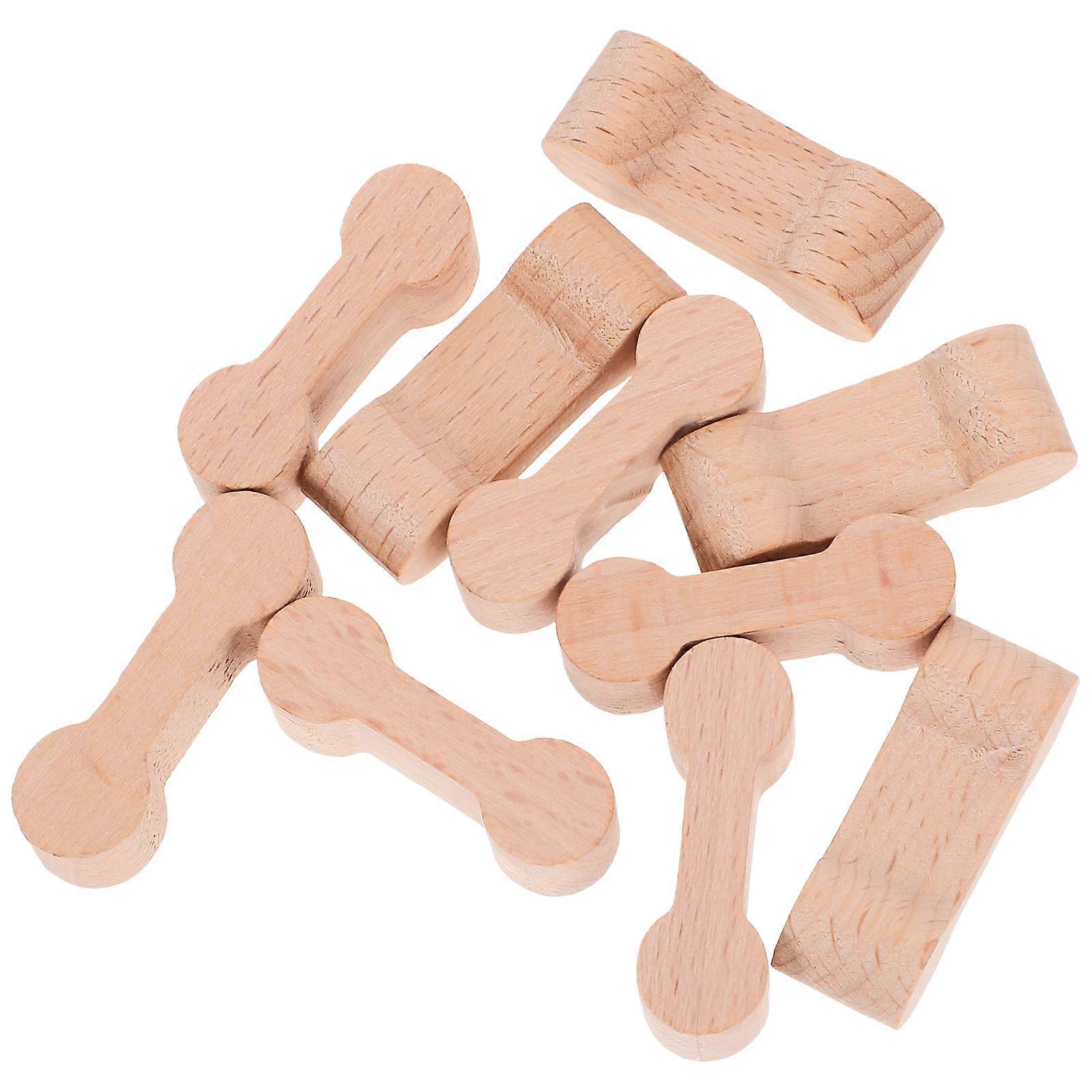 Wooden Train Track Connectors Secure Buckles DIY Railway Accessories for Boys