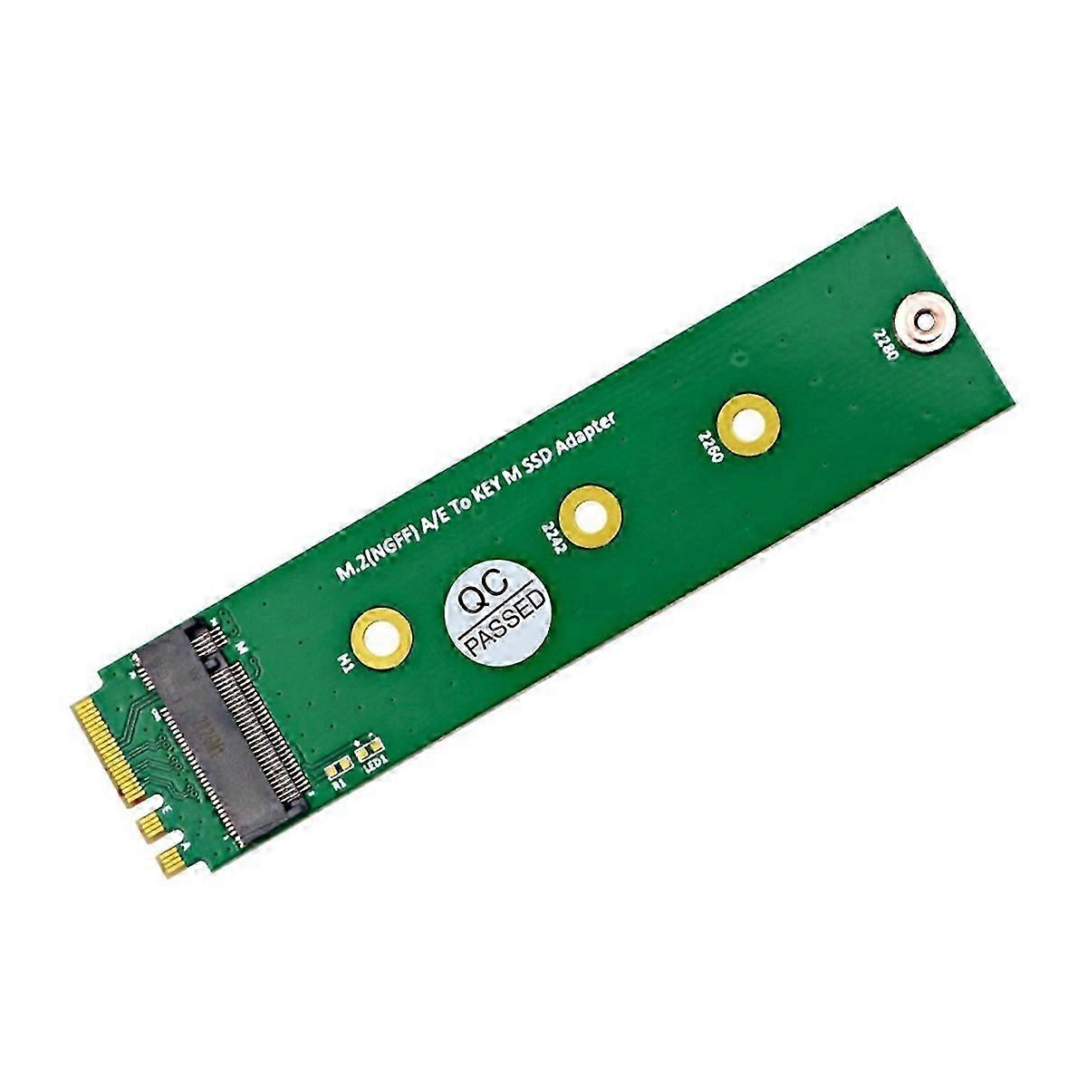 M.2 NGFF A/E to Key-M SSD Adapter Converter M.2 A+E to M2 NVME SSD Riser Board Support 2230 2242 226