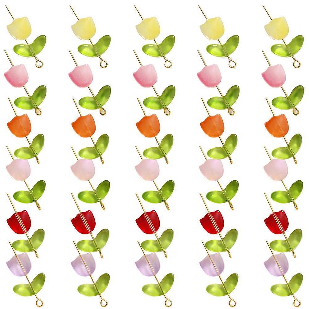 Glass Bead For Jewelry Making 200Pcs Mixed Color Spacer Beads Suitable For DIY Projects Simple Design