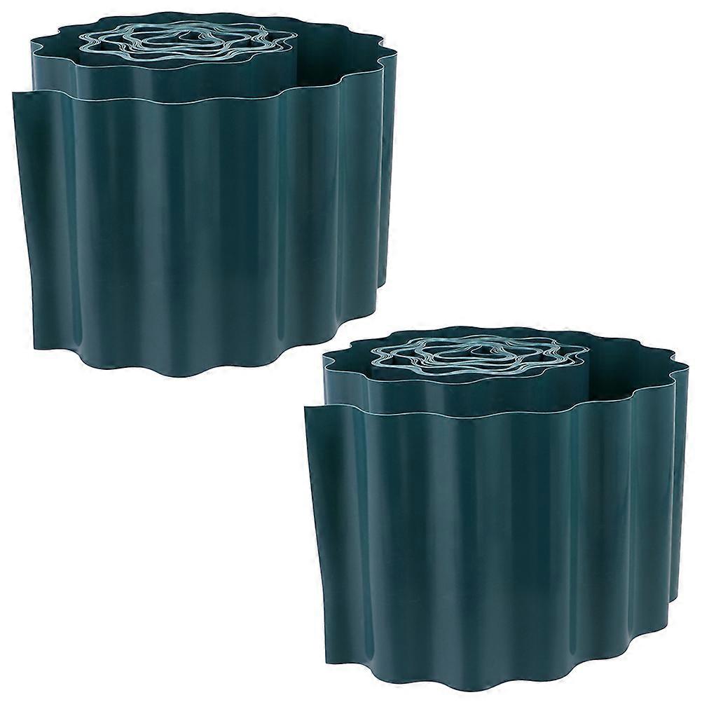 Landscaping Edging Border For Garden And Yard Dark Green 900X10X0.10CM Protect Plants 2 Rolls